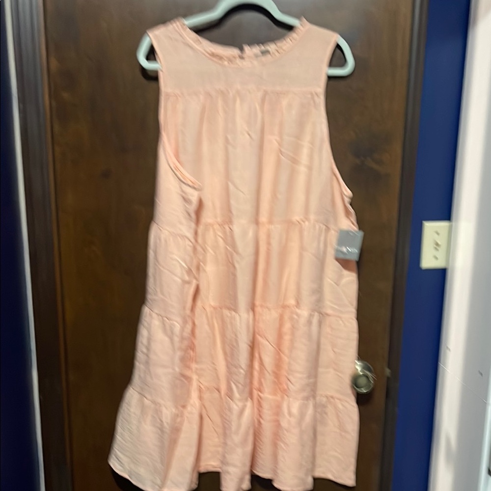 Charming Pink Sleeveless Kids Dress